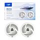 Haut-parleurs coaxiaux pour bateaux PNI BTA500, 100W, 12,7 cm, lot de 2
