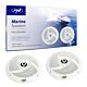 Haut-parleurs coaxiaux pour bateaux PNI BTA650, 120W, 16,5 cm, lot de 2