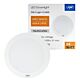 Plafonnier LED PNI D-Light CL2425 24W, rond, 4200K, alimentation 230V, 2640 lm, blanc neutre, diamètre 29 cm