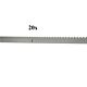 Rack métallique PNI CRP130 de 20m pour l’automatisation autoportante des portes