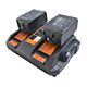 Kit chargeur de batterie double PNI DCH250, comprend 2 batteries 18V 5Ah