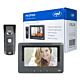 Interphone vidéo PNI DF930 avec 1 moniteur, écran LCD 7 pouces, 800x480, sortie yala électromagnétique, noir