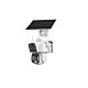 Caméra de vidéosurveillance à double objectif PNI IP452 AOV 2MP et 4G avec panneau solaire