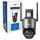 Caméra de vidéosurveillance PNI House IP578 avec Wi-Fi, PTZ, double objectif 8MP + 8MP, zoom optique 10X