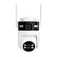 Caméra de surveillance vidéo PNI IP892S wifi à double objectif 2MP + 2MP