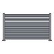 Tôle de clôture en aluminium PNI MAB1200, longueur 1,2 m et hauteur 2 m