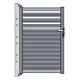 Porte piétonne en aluminium PNI MAB900 : 0,9 m de long et 1,5 m de hauteur