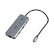Adaptateur multiport PNI MP15S USB-C vers HDMI, 2 ports USB 3.0, lecteur de cartes SD/TF, port RJ45, USB-C PD