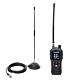 Ensemble radio CB portable PNI Escort HP 102 multi-norme, 4 W, 12 V-24 V, AM-FM avec antenne CB PNI Extra 40 et aimants