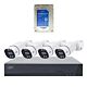 Kit de vidéosurveillance PNI House IPMAX POE 8, comprenant un NVR avec 4 caméras et un disque dur PNI SafeHouse de 1 To.