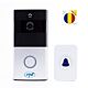 Pack d’interphone vidéo intelligent PNI SafeHome PT710B WiFi HD, P2P et drapeau Sticky Pad