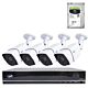 Kit de vidéosurveillance AHD PNI House PTZ1300 Full HD - NVR et 4 caméras extérieures 2MP full HD 1080P avec disque dur 1 To inclus