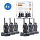 Kit de 6 stations radio portables PNI PMR R40 PRO
