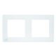 Double cadre en verre PNI WP2 pour prises PNI