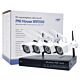 Kit de vidéosurveillance PNI House WiFi550 NVR et 4 caméras sans fil, 1.0MP