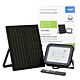 Réflecteur LED PNI GreenHouse WS50 50W avec panneau solaire, batterie 6000mAh, télécommande, synchronisation et luminosité réglables,