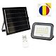 Ensemble réflecteur LED 50 W PNI GreenHouse WS50 PRO avec panneau solaire 6 W et drapeau adhésif inclus