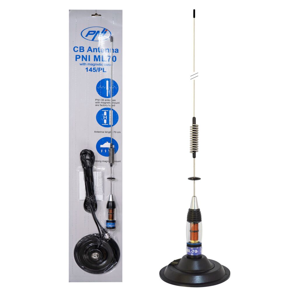 Kit Radio CB Président TAYLOR IV ASC + Antenne PNI ML70 – Neuf