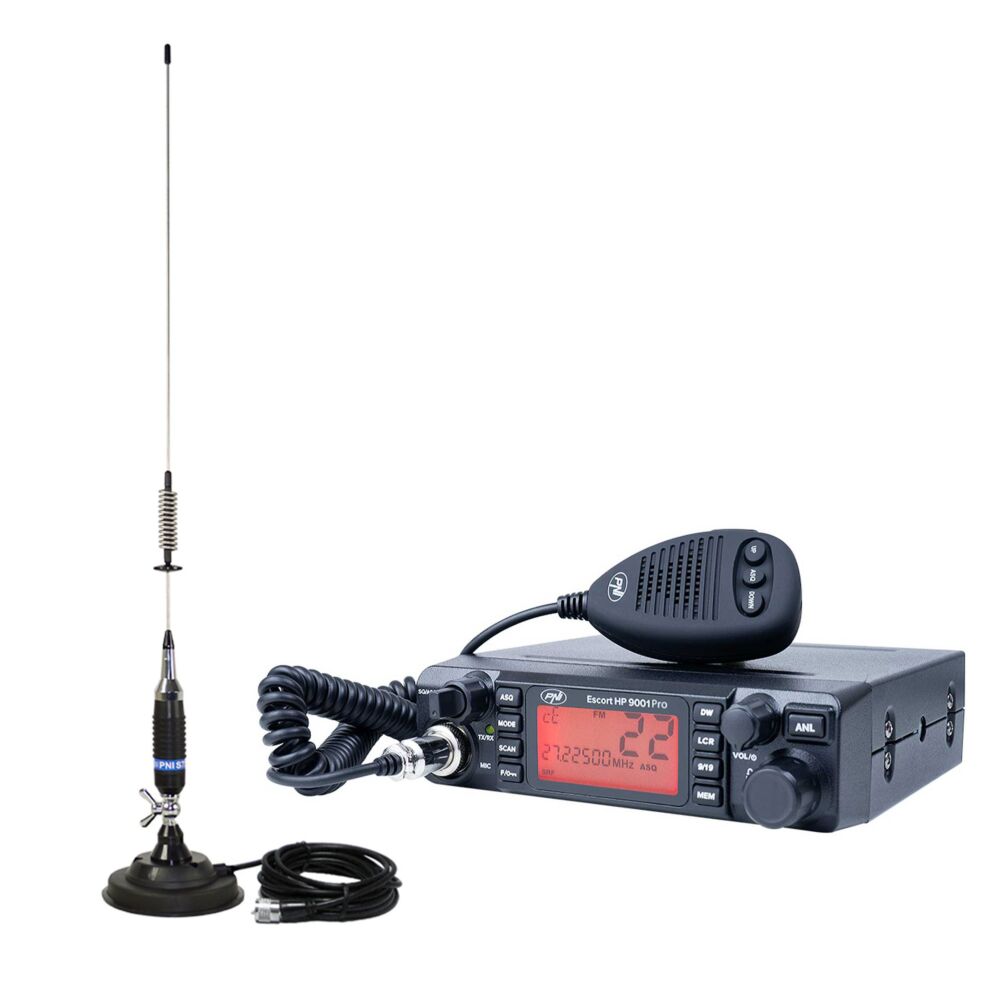 Radio CB PNI Escort HP 9001 Pro ASQ Antenne CB PNI S75 Avec