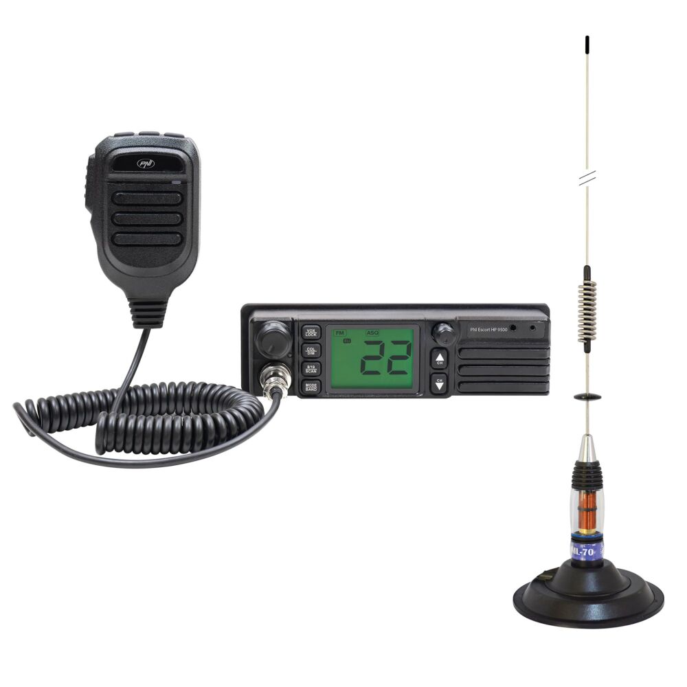 Kit Radio CB PNI Escort HP 9001 PRO ASQ - 80 Canaux AM/FM - 12V 4W - Neuf