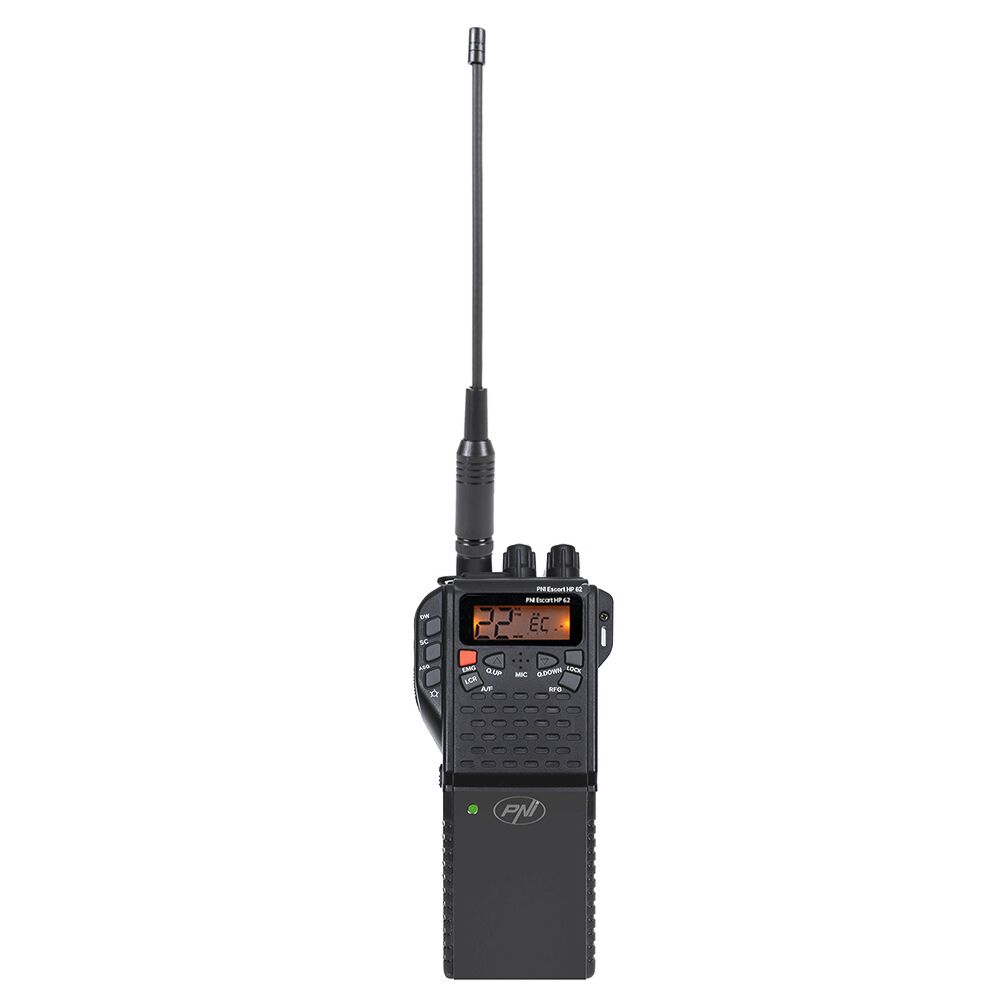 Station De Radio CB Portable Escort HP 62, Multi Standard 4w 12v Am Fm Asq Reglable Sur 5 Niveaux Gain Rf Sur 9 Niveaux Surveillance Double Numerisation Verrouillage