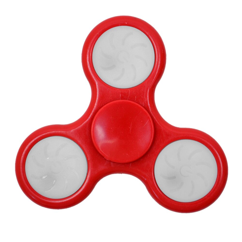 Spinner anti-stress espion PNI Speedy Red LED couleur rouge avec