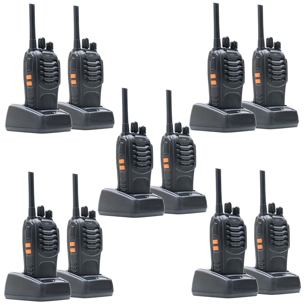 Kit 4 Talkies-walkies PNI PMR R10 PRO - 446 MHz, 0.5W, 16 Canaux, Portables, Lot PRO