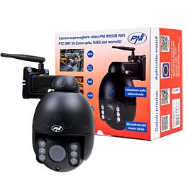 PNI IP440 WiFi PTZ caméra de vidéosurveillance sans fil, 4MP, zoom