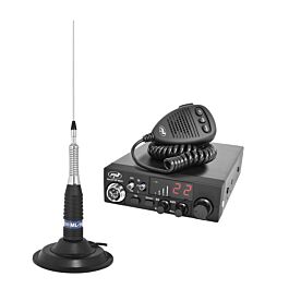 CBI Station de Radio CBI ESCORT CB 8024 ASQ + CB PNI ML160 Antenne avec Aimant