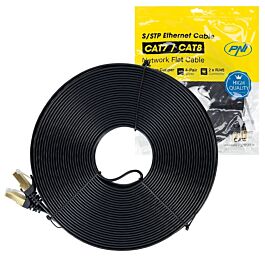Cablu de retea plat S/STP CAT7 PNI U7200W, 2 x RJ45, 4 perechi de fire