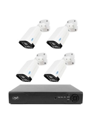 Pack de vidéosurveillance NVR PNI House IP716 et 4 caméras PNI IP125 avec IP, 5MP