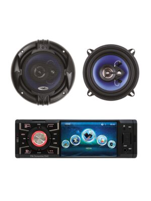 Pack lecteur de voiture MP5 PNI Clementine 9545 + haut-parleurs coaxiaux pour voiture PNI HiFi500, 100W, 12,7 cm