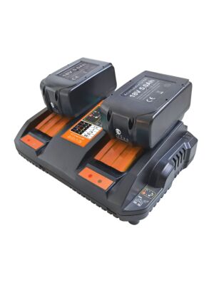 Kit chargeur de batterie double PNI DCH250, comprend 2 batteries 18V 5Ah