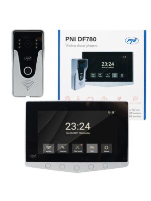 Interphone vidéo PNI DF780 avec 1 moniteur