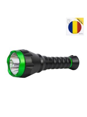 Pack de lampe torche en aluminium à lumière verte PNI Adventure F750 avec pad de drapeau adhésif inclus