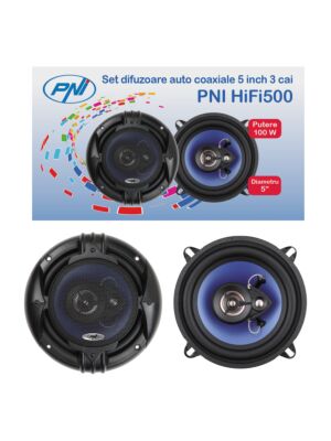 Enceintes coaxiales auto PNI HiFi500, 100W