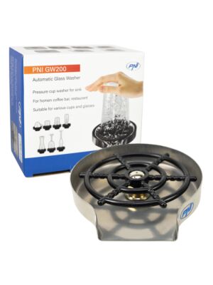 Laveuse de tasses PNI GW200 pour bar, restaurant, cuisine, rinçage et lavage rapides, jet de pression, refroidissement