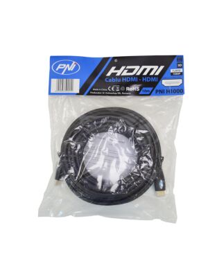Câble HDMI PNI H1000 haute vitesse 1.4V, enfichable, Ethernet, plaqué or, 10m