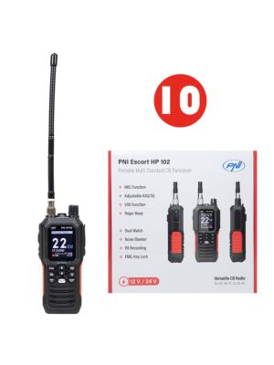 Boîte contenant 10 stations radio CB portables PNI Escort HP 102