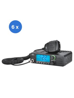 Boîtier radio multistandard 6 pièces CB PNI Escort HP 40, 4W, AM, FM, 12-24V, ASQ, RF Gain