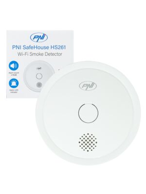 Capteur de fumée sans fil PNI SafeHouse HS261 compatible avec l'application Tuya