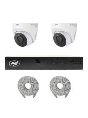 Pack de vidéosurveillance avec 2 caméras et câbles de 20 mètres inclus