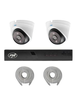 Pack de vidéosurveillance avec 2 caméras et câbles de 20 mètres inclus