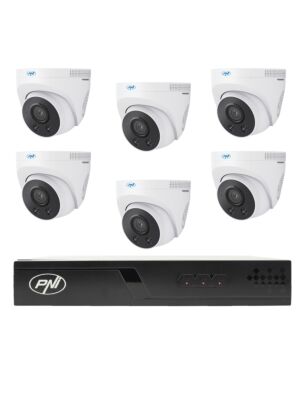 Pack de vidéosurveillance avec 6 caméras et câbles de 20 mètres inclus