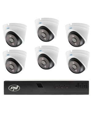 Pack de vidéosurveillance avec 6 caméras et câbles de 20 mètres inclus