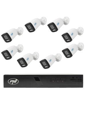 Pack de vidéosurveillance avec 8 caméras et câbles de 20 mètres inclus