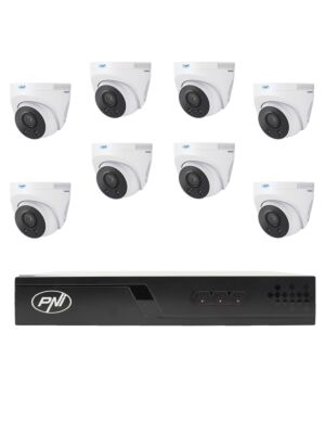 Pack de vidéosurveillance avec 8 caméras et câbles de 20 mètres inclus