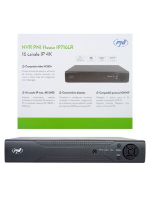 PNR House IP716LR NVR, 16 canaux IP 4K, H.265