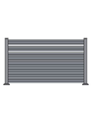 Tôle de clôture en aluminium PNI MAB1200, longueur 1,2 m et hauteur 2 m