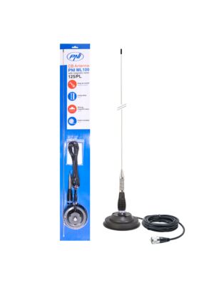 Antenne CB PNI LED 2000 Longueur 90 cm, 26-28 MHz, Compatible avec la Prise  PL259, s'allume Pendant la Transmission